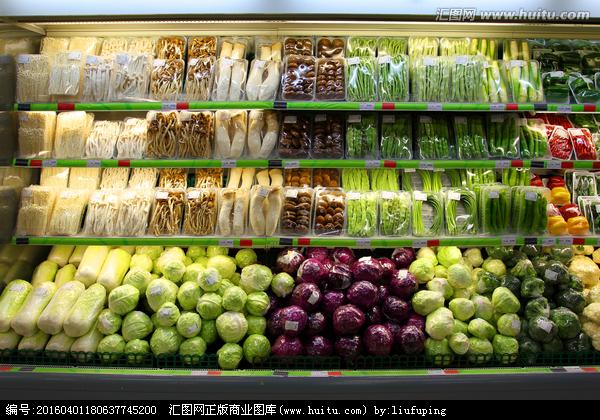 超市货架超市内景超市蔬菜